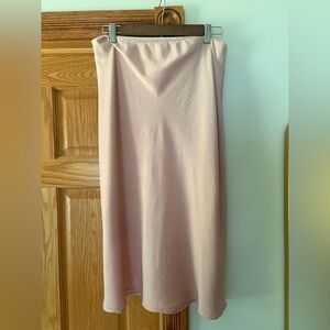 a new day Blush midi slip skirt